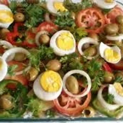 Recipe of codfish salad on the DeliRec recipe website