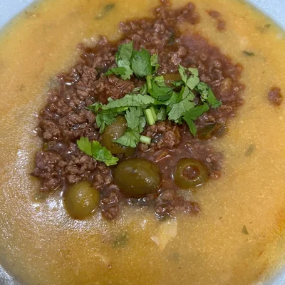 Recipe of Angu with ground beef on the DeliRec recipe website