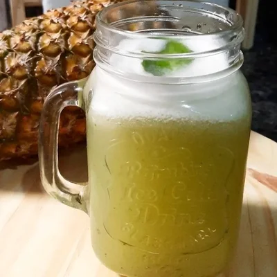 Recipe of Pineapple juice with mint on the DeliRec recipe website