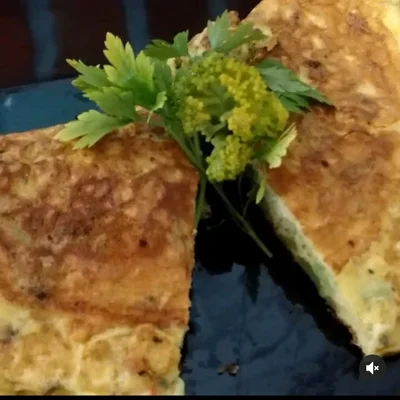 Recipe of omelet with broccoli filling on the DeliRec recipe website