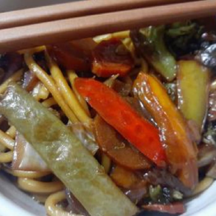 Photo of the Yakisoba with vegetables and mushroom – recipe of Yakisoba with vegetables and mushroom on DeliRec