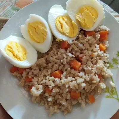 Recipe of Rice with boiled egg on the DeliRec recipe website