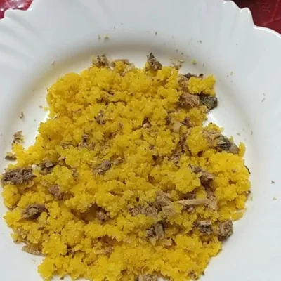 Recipe of Couscous with shredded meat on the DeliRec recipe website