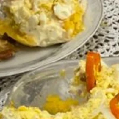 Receita de Omelete com queijo e ovo no site de receitas DeliRec