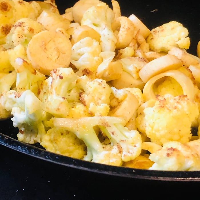 Photo of the Frying pan of palm heart and cauliflower curry, detox – recipe of Frying pan of palm heart and cauliflower curry, detox on DeliRec