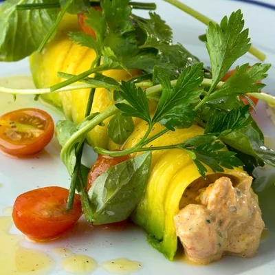 Recipe of “Shrimp salad with avocado” on the DeliRec recipe website