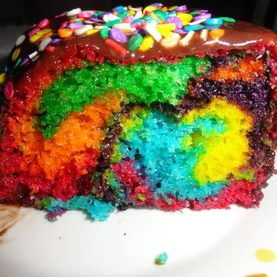 Recipe of Rainbow cake on the DeliRec recipe website