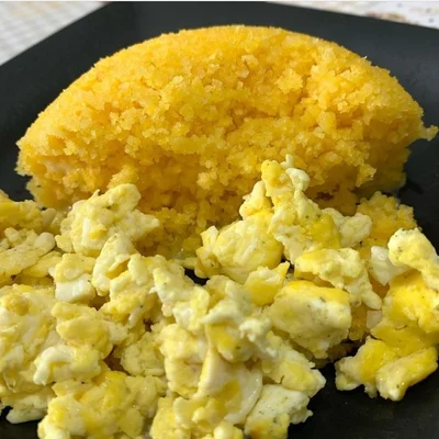Recipe of Couscous with scrambled egg on the DeliRec recipe website