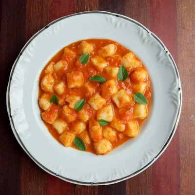 Recipe of Gnocchi with homemade sauce on the DeliRec recipe website