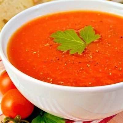 Foto della zuppa di pomodoro - ricetta di zuppa di pomodoro nel DeliRec