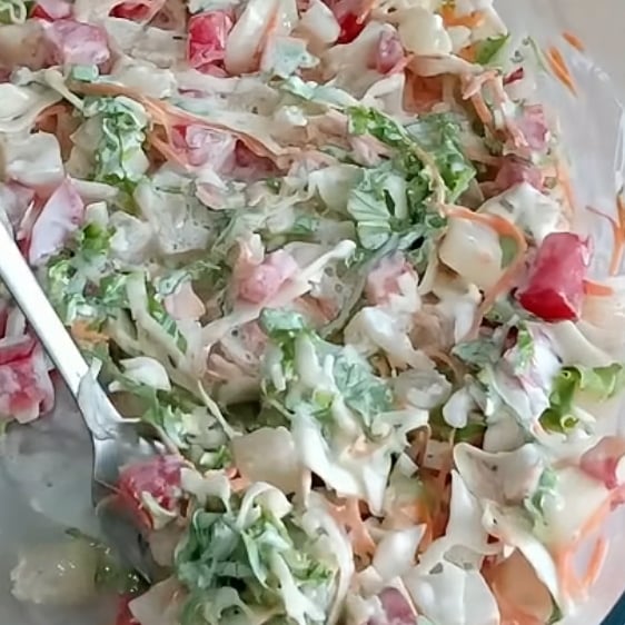 Photo of the Salad with sour cream – recipe of Salad with sour cream on DeliRec