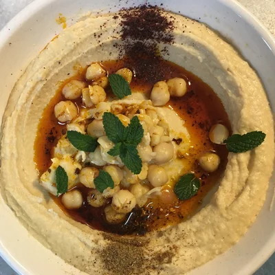 Recipe of hummus tahini on the DeliRec recipe website