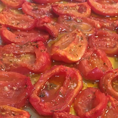 Receta de tomates confitados en el sitio web de recetas de DeliRec