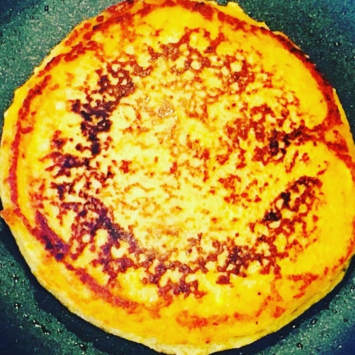 Photo of the Banana pancake stuffed with semi-cured cheese with dulce de leche syrup – recipe of Banana pancake stuffed with semi-cured cheese with dulce de leche syrup on DeliRec