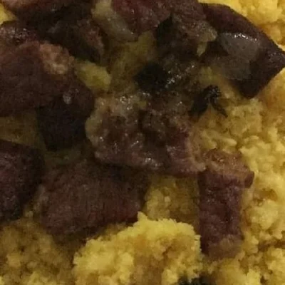 Recipe of couscous with meat on the DeliRec recipe website