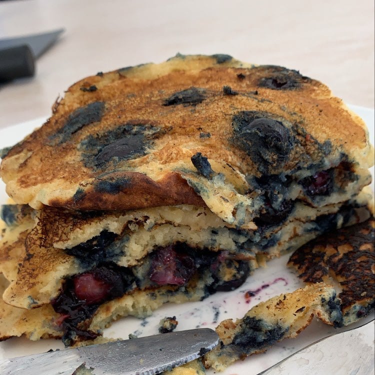 Photo of the blueberry pancake – recipe of blueberry pancake on DeliRec