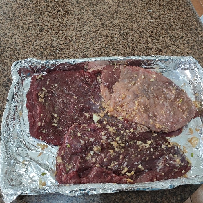Photo of the Flank steak in garlic and parrilla salt – recipe of Flank steak in garlic and parrilla salt on DeliRec
