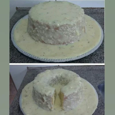 Recipe of coconut volcano cake on the DeliRec recipe website