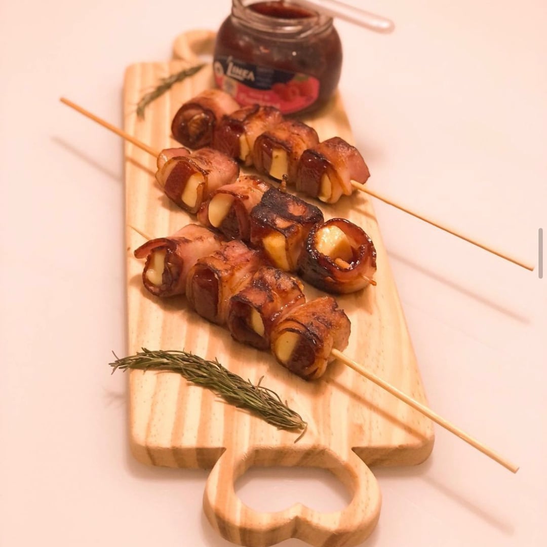 Photo of the Guava, cheese and bacon skewer – recipe of Guava, cheese and bacon skewer on DeliRec