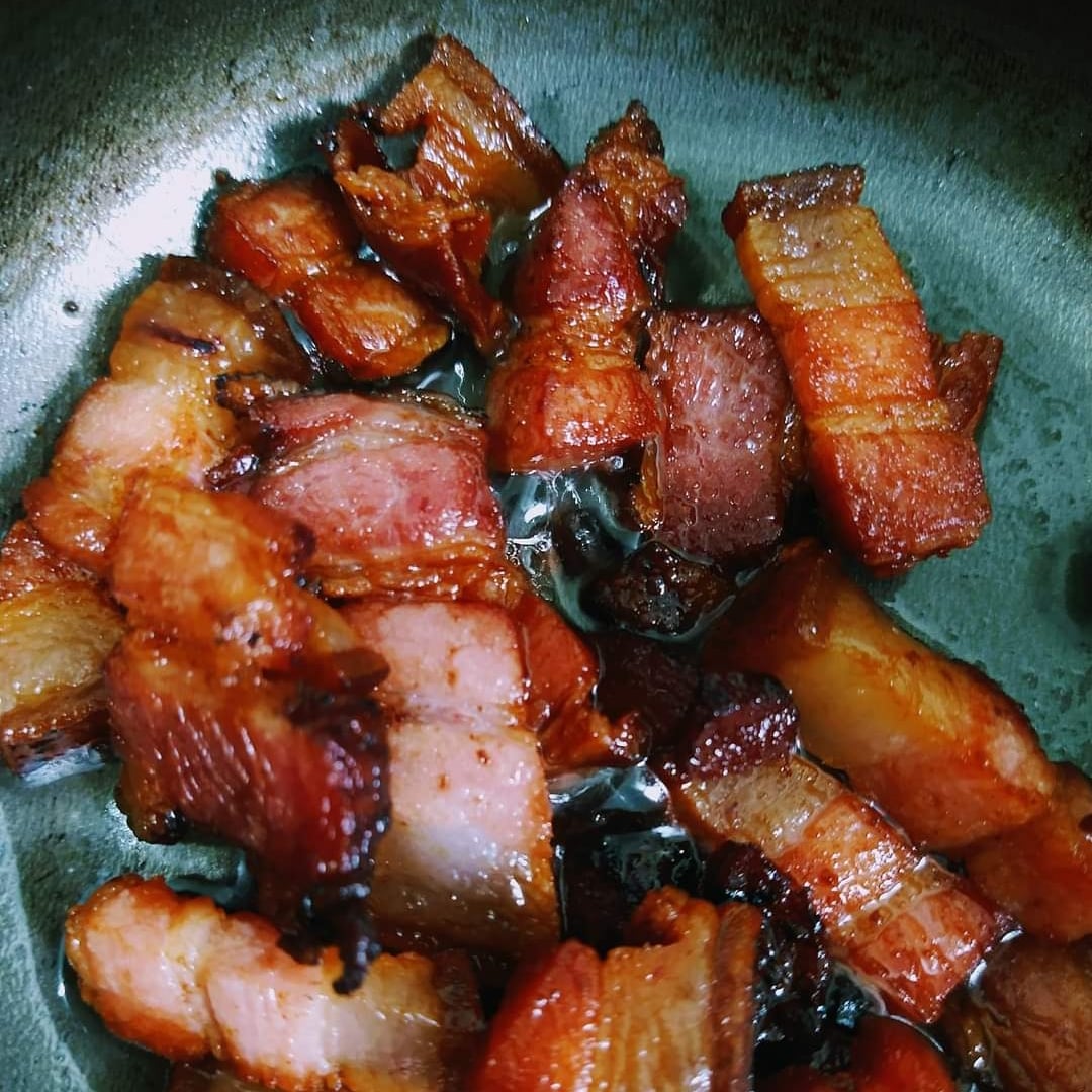 Foto da bacon frito - receita de bacon frito no DeliRec