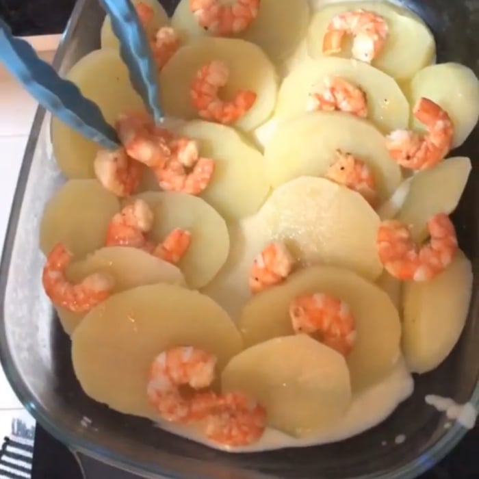 Photo of the Potato gratin with Shrimp 🍤 – recipe of Potato gratin with Shrimp 🍤 on DeliRec