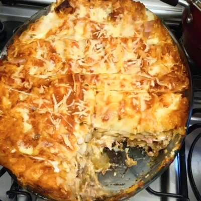 Recipe of Zucchini Lasagna and Soy Protein on the DeliRec recipe website