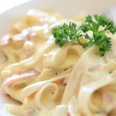 Photo of the Chicken noodles with white sauce – recipe of Chicken noodles with white sauce on DeliRec
