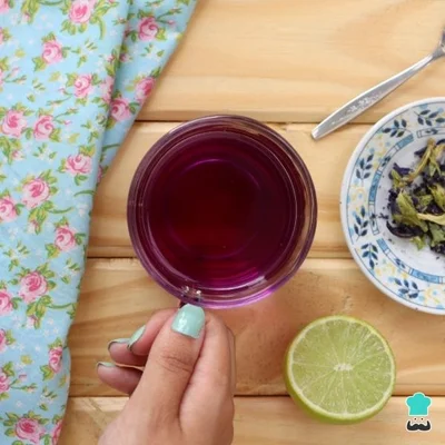 Recipe of Tea that changes color on the DeliRec recipe website