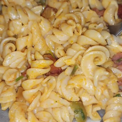 Recipe of macaroni with pepperoni on the DeliRec recipe website