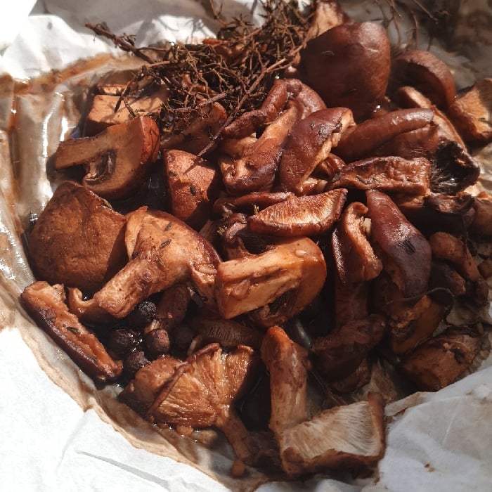 Photo of the mushroom papillote – recipe of mushroom papillote on DeliRec