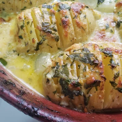Recipe of Baked potato au gratin on the DeliRec recipe website