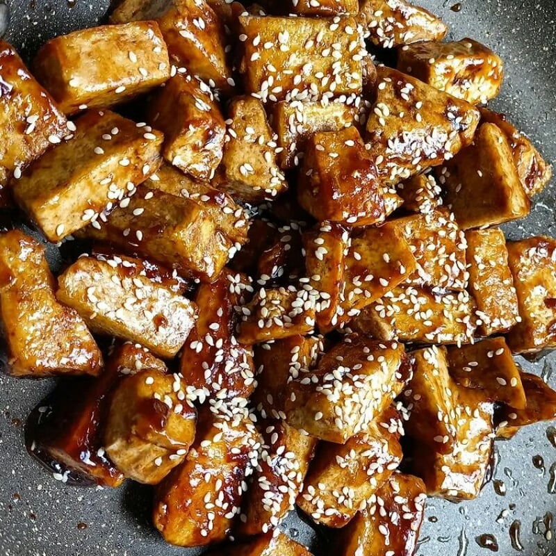 Photo of the Tofu with sesame and honey – recipe of Tofu with sesame and honey on DeliRec