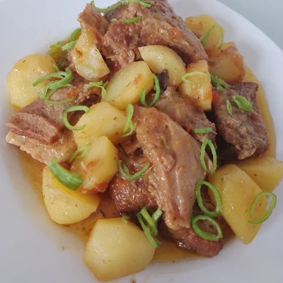 Recipe of Ribs with Potatoes and Garlic on the DeliRec recipe website