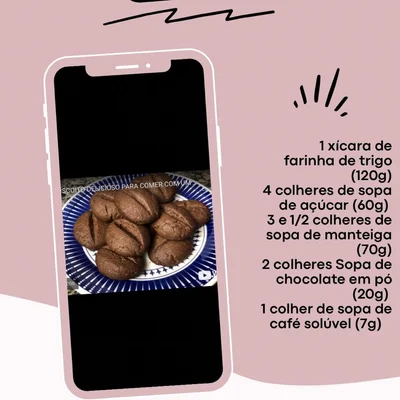 Recipe of coffee cookie on the DeliRec recipe website