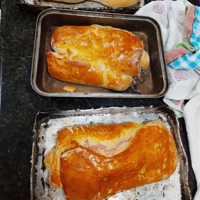 Recipe of Bread stuffed with ham and cheese on the DeliRec recipe website