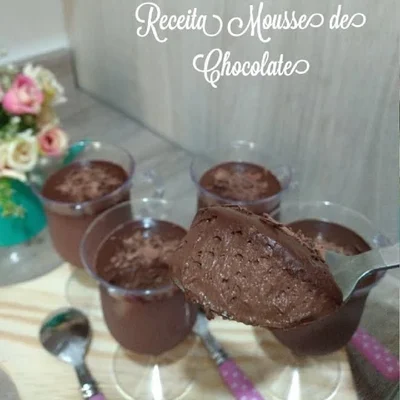 Recipe of 3 ingredient chocolate mousse on the DeliRec recipe website