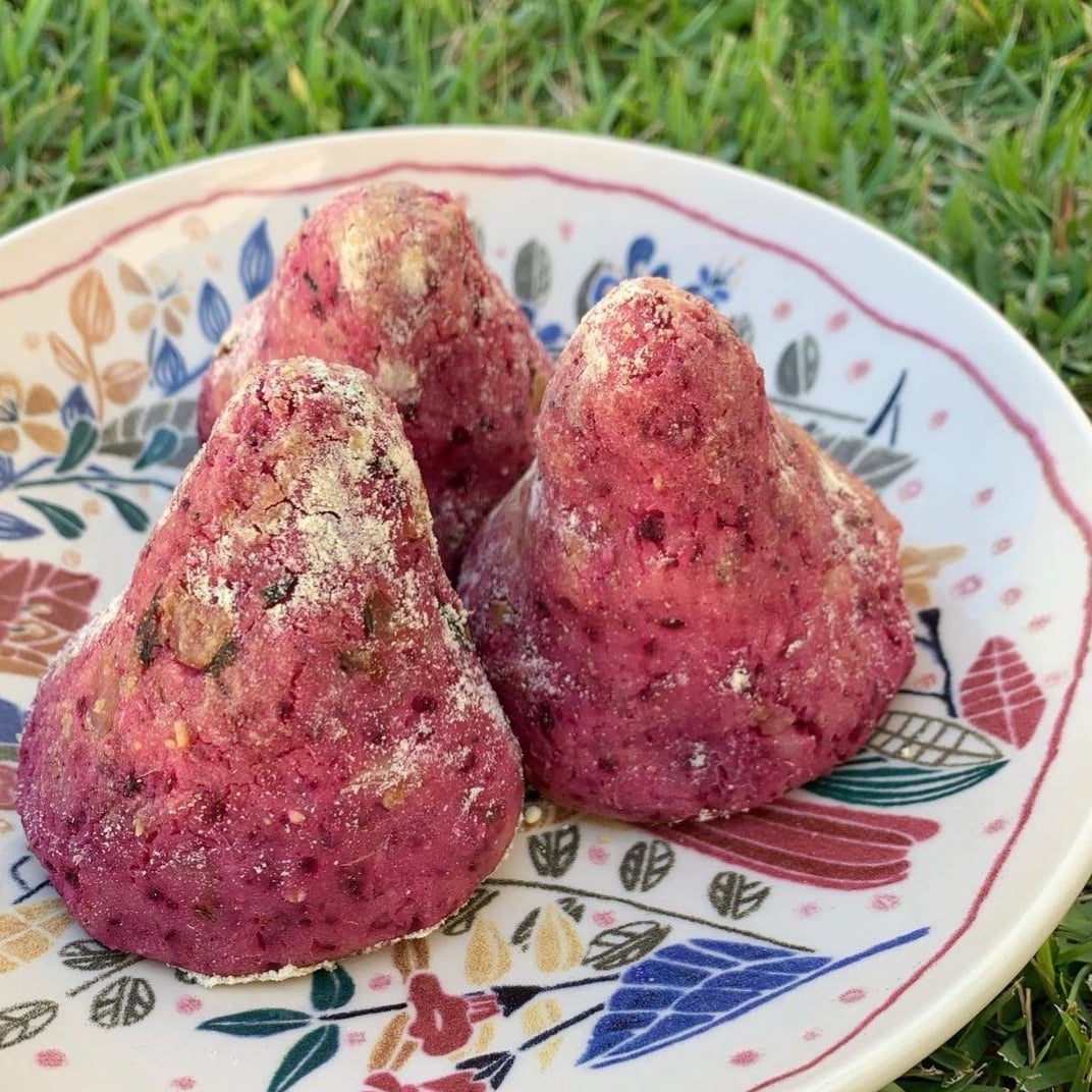 Photo of the Potato drumstick with beetroot and banana peel filling – recipe of Potato drumstick with beetroot and banana peel filling on DeliRec