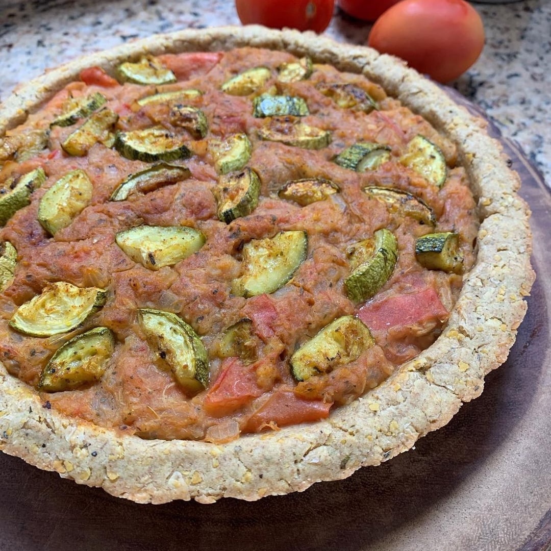 Photo of the Sweet Potato Quinche with Tomatoes and Zucchini – recipe of Sweet Potato Quinche with Tomatoes and Zucchini on DeliRec