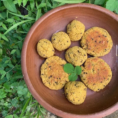 Recipe of Chickpea dumplings with sesame on the DeliRec recipe website