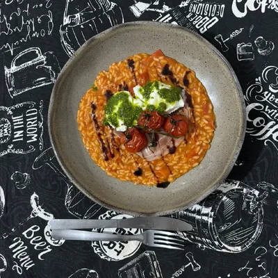 Recette de risotto capresse sur le site de recettes DeliRec