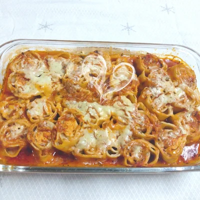 Recipe of Chicken rondelli, mozzarella and ham. on the DeliRec recipe website