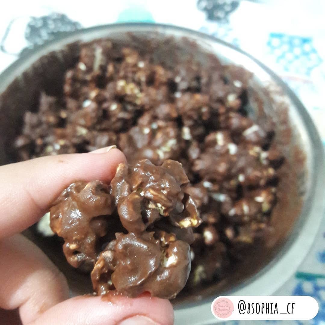Photo of the Gourmet chocolate popcorn – recipe of Gourmet chocolate popcorn on DeliRec