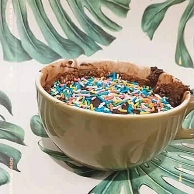 Recipe of microwave mug cake on the DeliRec recipe website