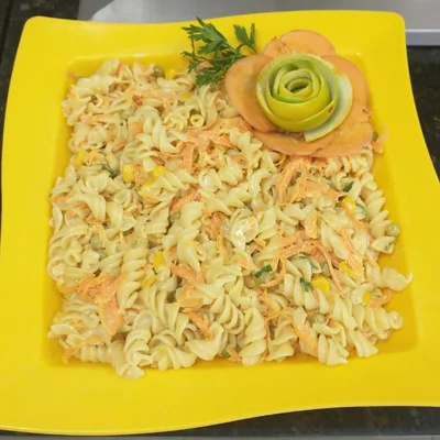 Recipe of macaroni with vegetables on the DeliRec recipe website