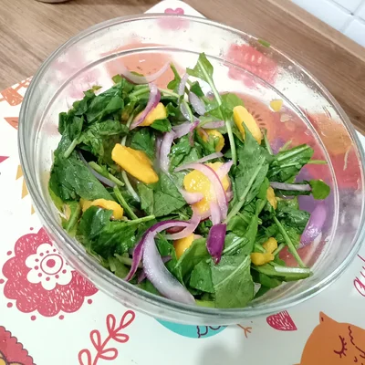 Recipe of Mango salad with practical arugula on the DeliRec recipe website