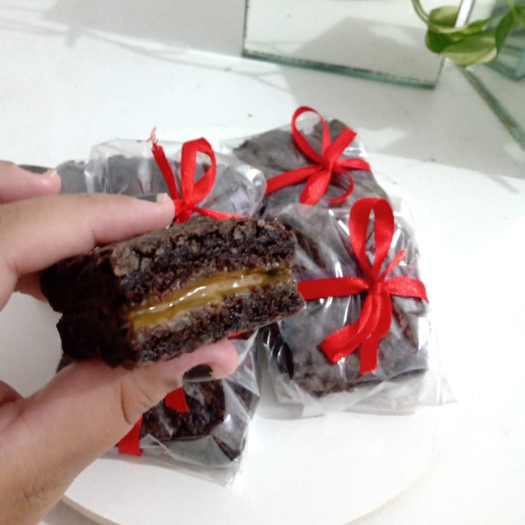 Photo of the Brownie stuffed with dulce de leche – recipe of Brownie stuffed with dulce de leche on DeliRec
