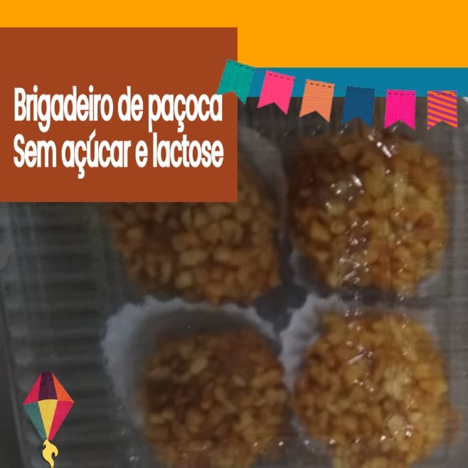 Photo of the Lactose, gluten and sugar free paçoca brigadeiro – recipe of Lactose, gluten and sugar free paçoca brigadeiro on DeliRec