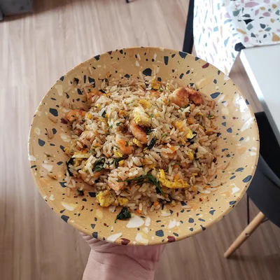 Recipe of Fried Rice with Shrimp on the DeliRec recipe website
