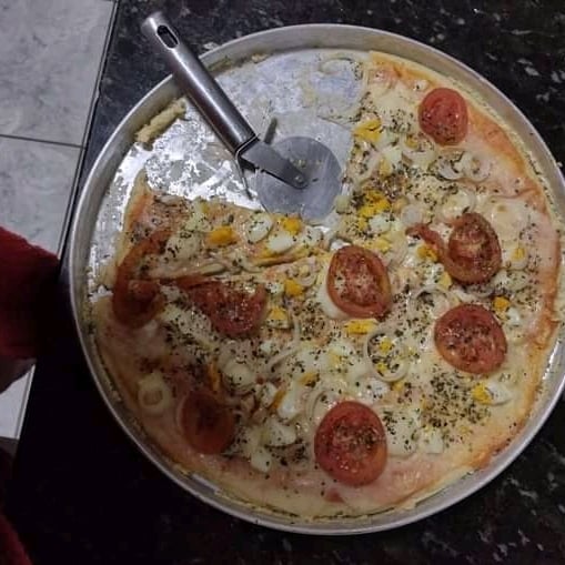 Foto da Pizza de liquidificador de mussarela caseira  facil 🍕🍕🍕 - receita de Pizza de liquidificador de mussarela caseira  facil 🍕🍕🍕 no DeliRec