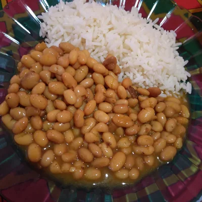 Recipe of A basic rice and beans on the DeliRec recipe website